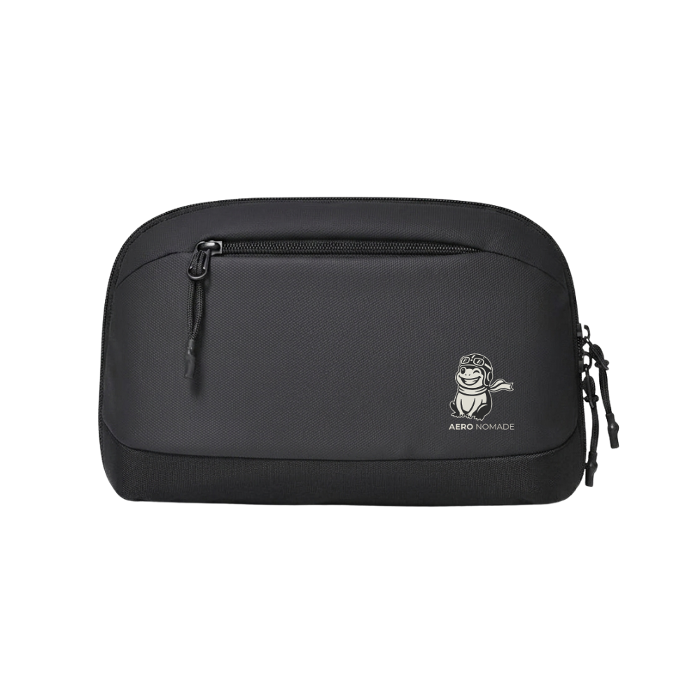 Aero Nomade Tech Gear Organizer Bag | Waterproof Travel Pouch for Cables, Chargers & Devices