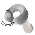 Inflatable Travel Neck Pillow with Quick Air Release & Storage Pouch - Aero Nomade