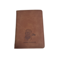 Brown Aero Nomade Logo Passport Holder