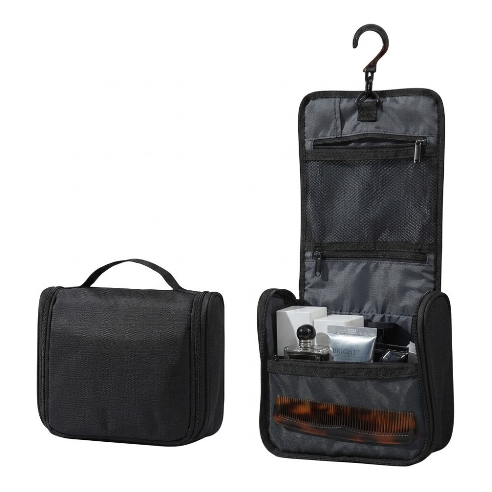 Hanging Travel Toiletry Bag - Wet/Dry Separation for Traveling Convenience