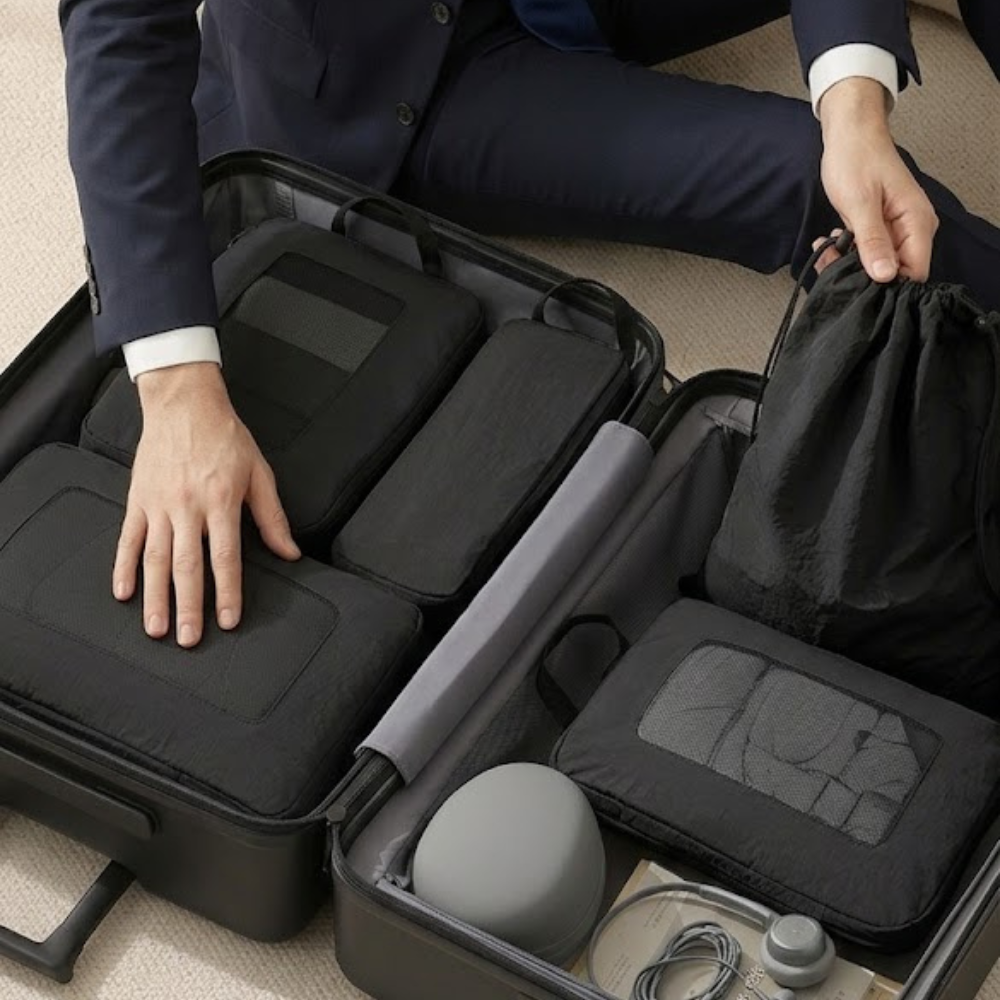 Compression Packing Cubes for Travel - 5-Piece Set for Organized Carry-Ons